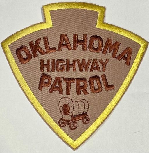 OKLAHOMA HIGHWAY (HWY) PATROL SHOULDER PATCH.